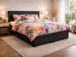 Boxspringcombinatie, M-Ray, Valencia Deluxe, Zwart